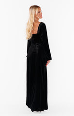 Eloise Dress ~ Velvet with Rhinestone Bows
