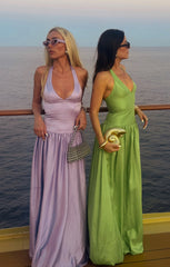 Eliza Maxi Dress ~ Lavender Luxe Satin
