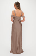 Bella Maxi Dress ~ Dune Luxe Satin