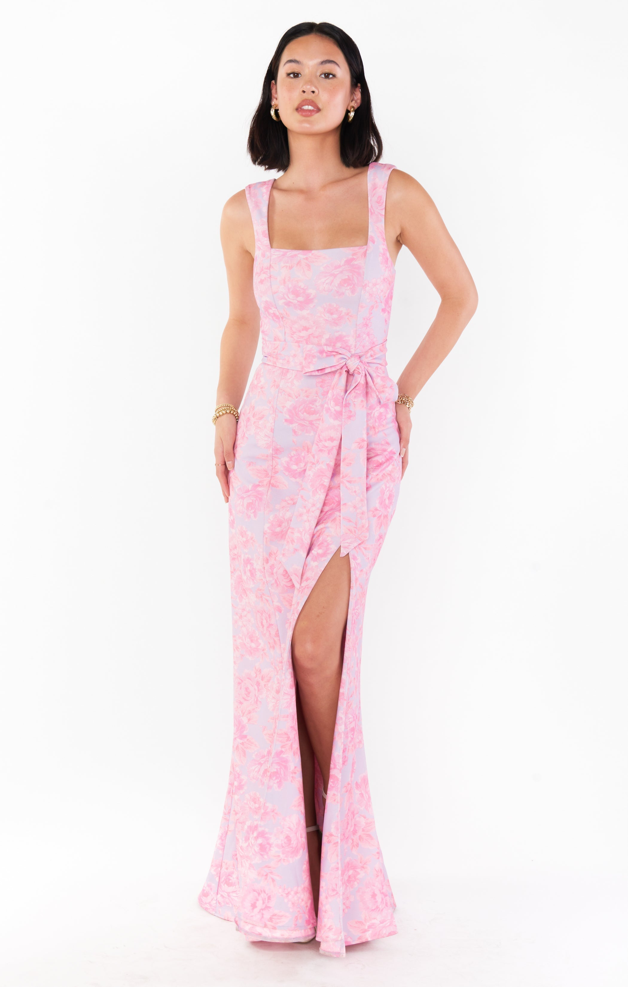 Paris Gown ~ Blushing Floral Stretch