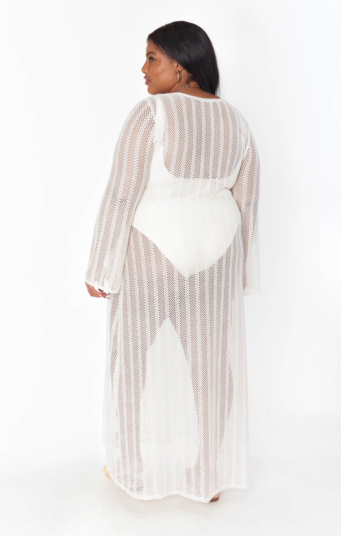 Vacay Coverup ~ White Crochet