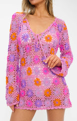 Vacay Mini Coverup ~ Fruit Punch Crochet