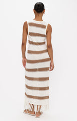 Havana Coverup ~ Sand Dollar Stripe Crochet
