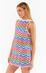 Sweeney Coverup ~ Wavy Stripe Crochet