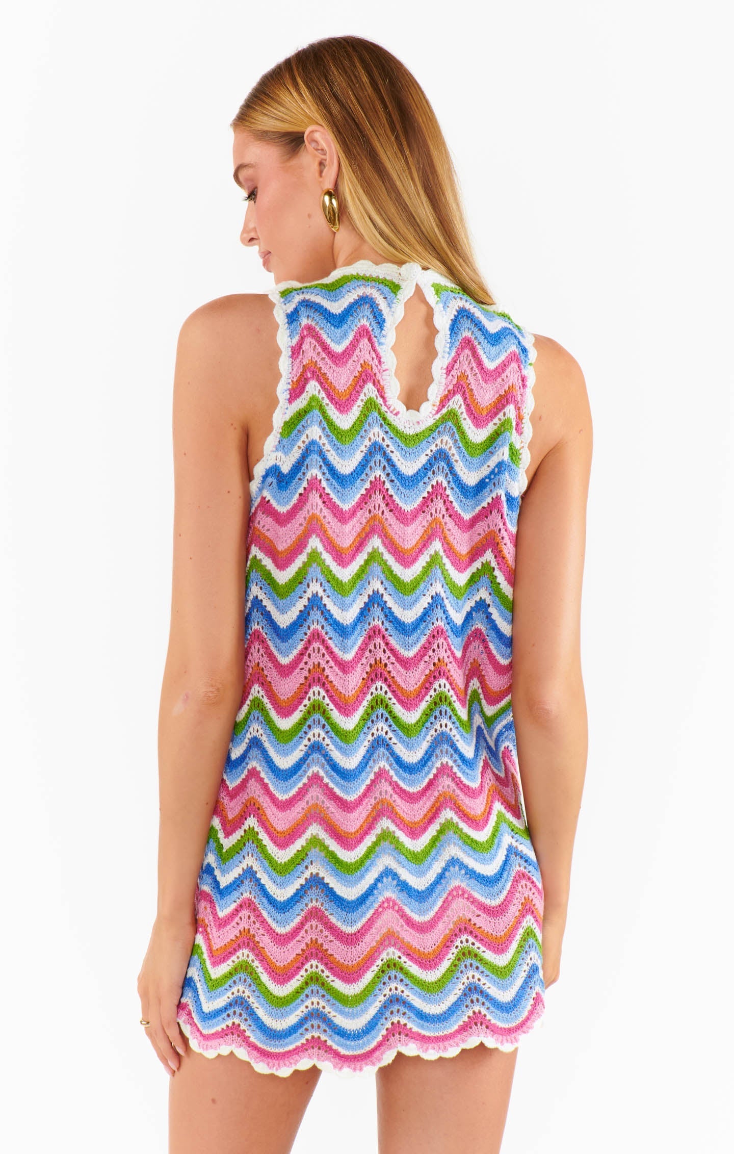 Sweeney Coverup ~ Wavy Stripe Crochet